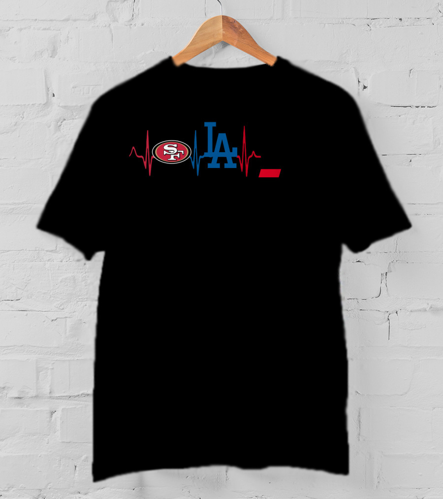 Love 49ers Los Angeles Dodgers Cincinnati Bearcats T-Shirt