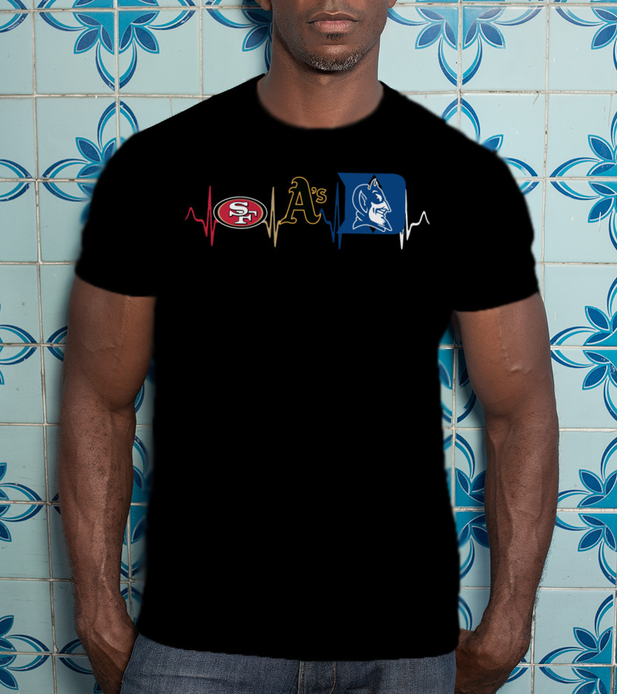 49ers Athletics Duke Heartbeat T-Shirt