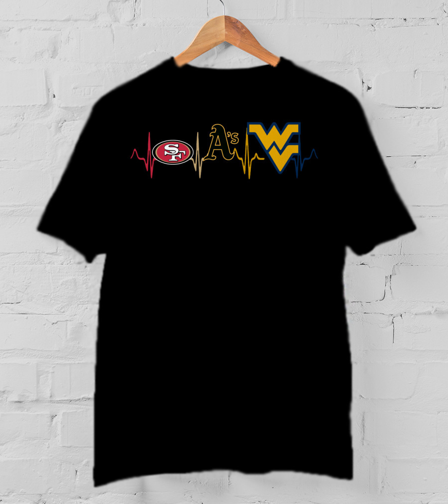 49ers A's Wvm Heartbeat Passion T-Shirt