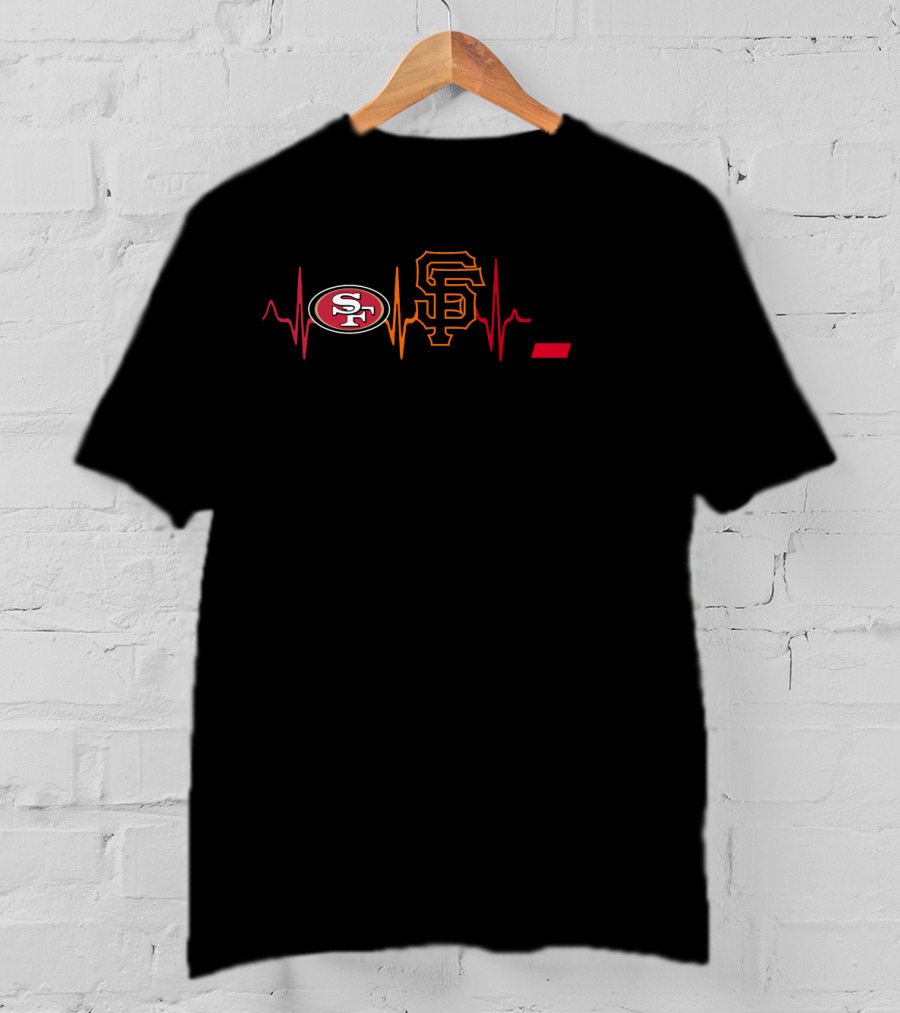 Love San Francisco 49ers With San Francisco Giants And Cincinnati Bearcats T-Shirt
