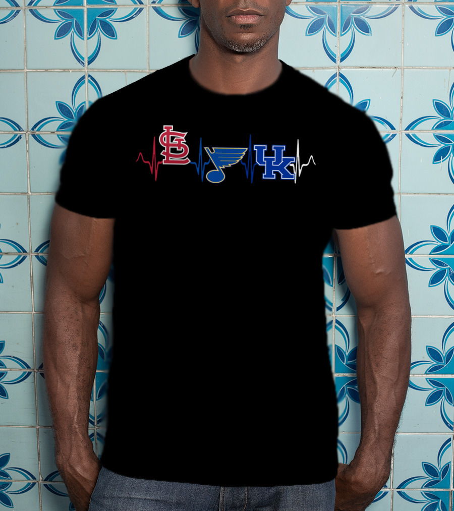 Stcardinals Blues Kw Heartbeat T-Shirt