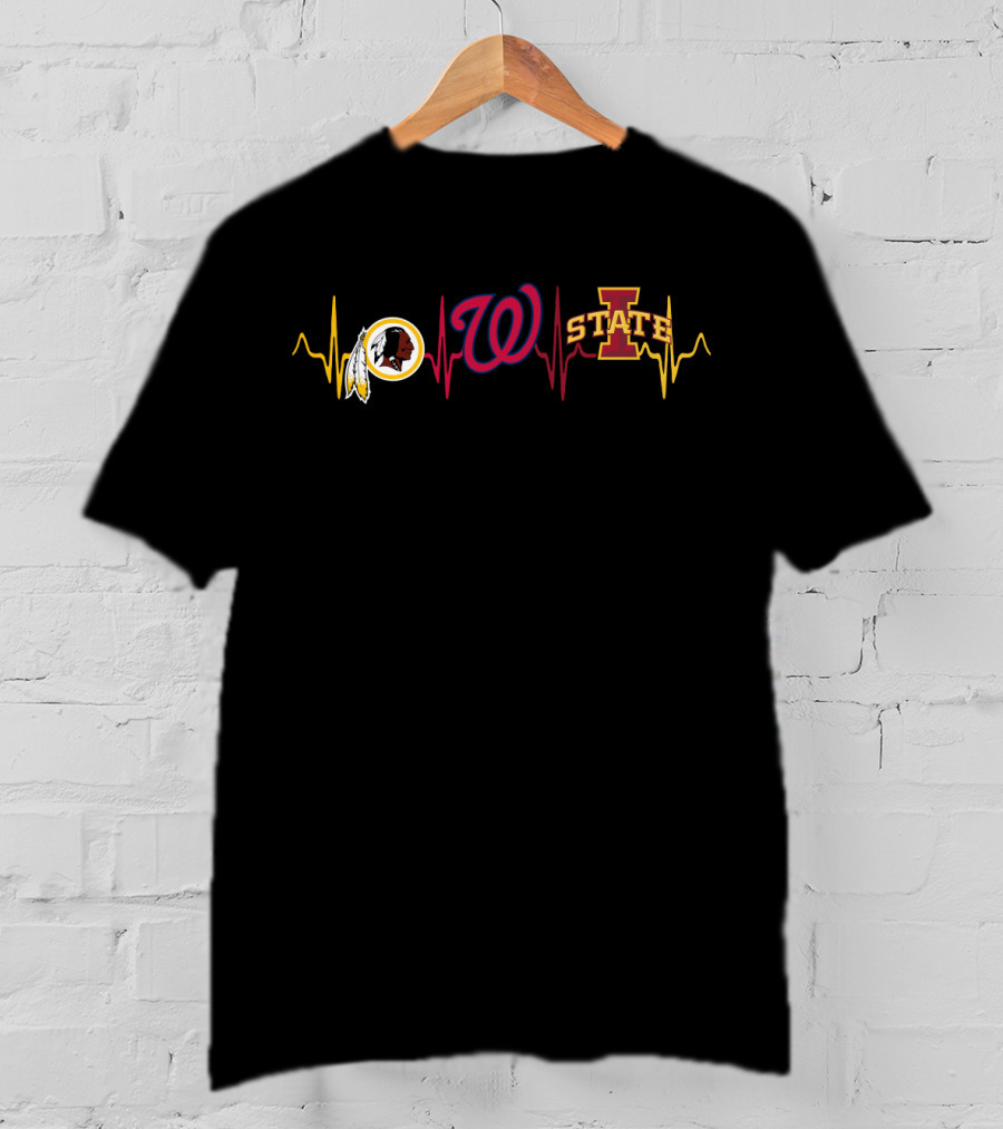 Redskins Nationals Iowa State Heartbeat Alignment T-Shirt