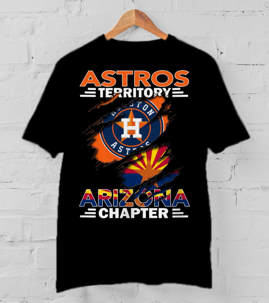 Astros Territory Houston Astros Logo Arizona Flag Arizona Chapter T-Shirt