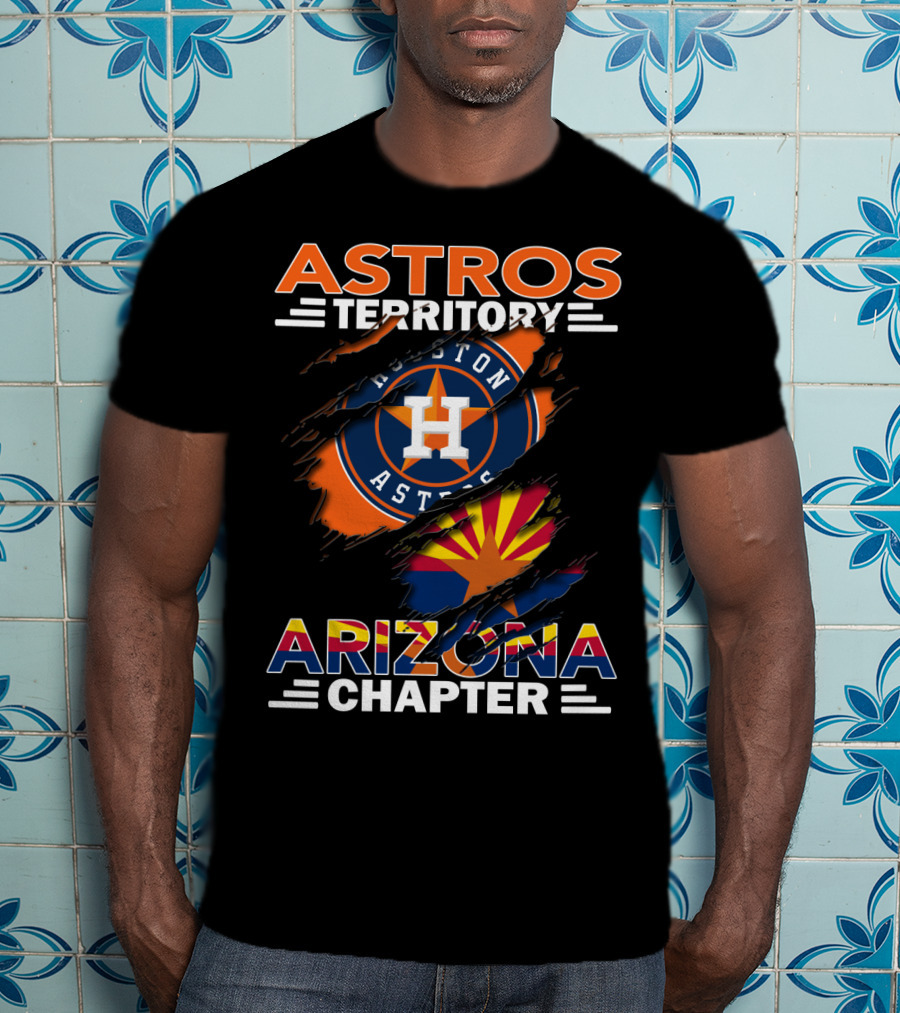 Astros Territory Houston Astros Logo Arizona Flag Arizona Chapter T-Shirt