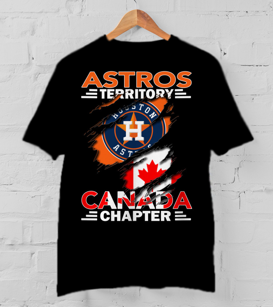 Houston Astros Territory Canada Chapter Flag T-Shirt