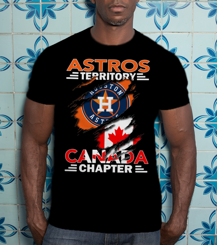 Houston Astros Territory Canada Chapter Flag T-Shirt