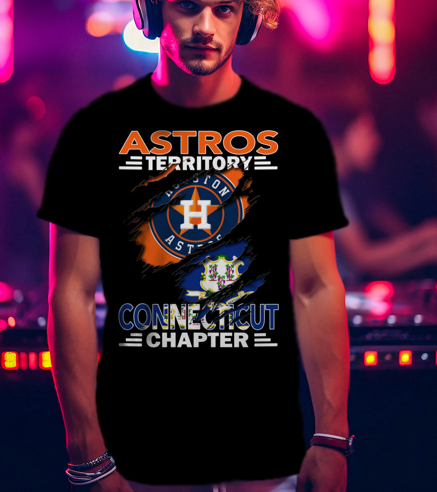 Astros Territory Houston Astros Logo Connecticut Chapter T-Shirt