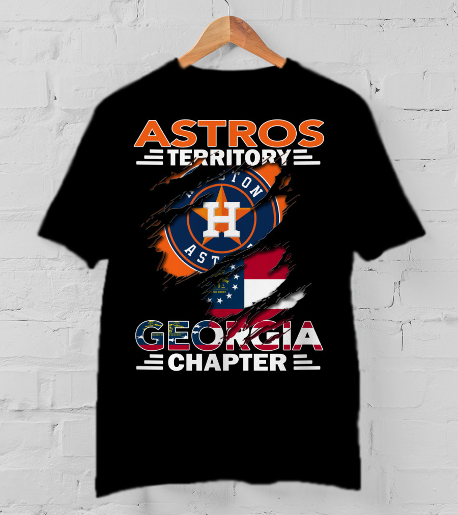 Astros Territory Georgia Chapter Houston Astros Georgia Flag T-Shirt