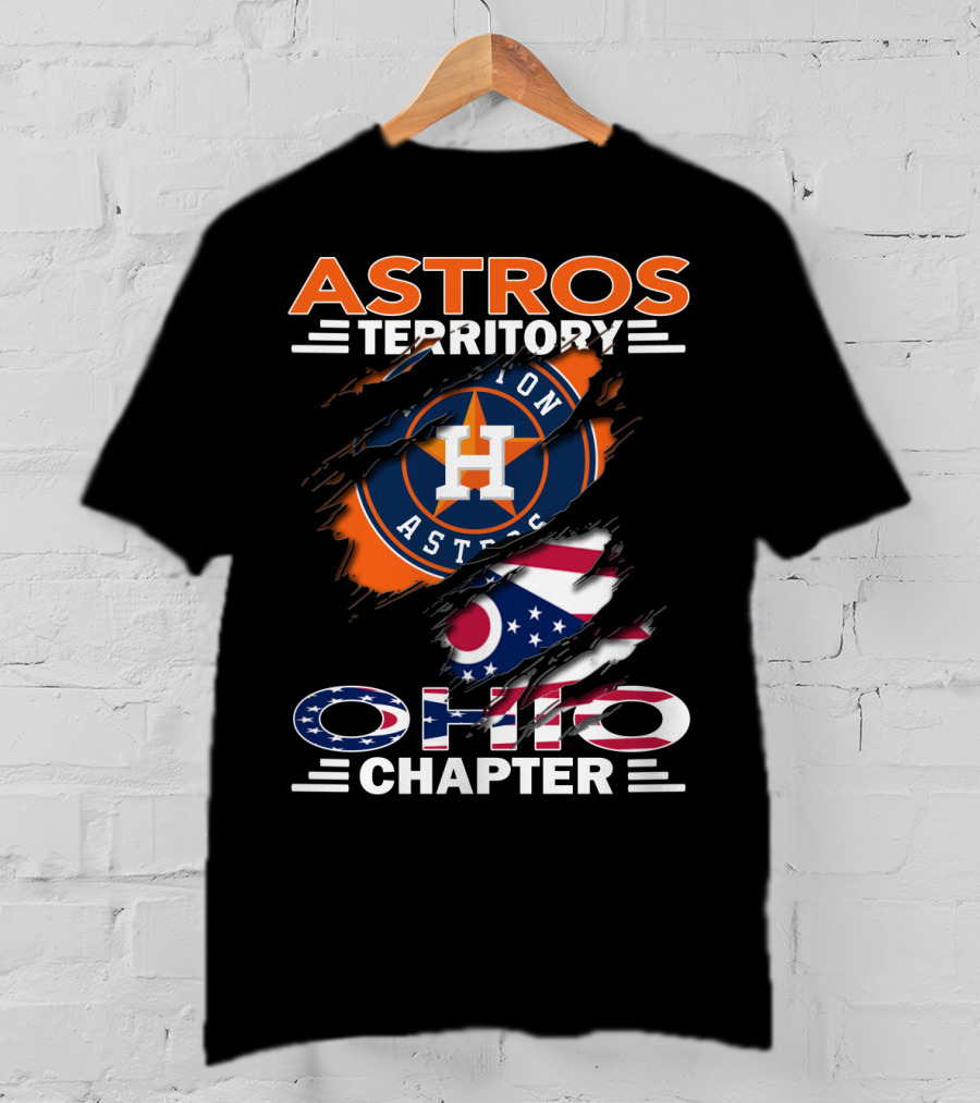Astros Territory Ohio Chapter Houston Astros Ohio Flag T-Shirt