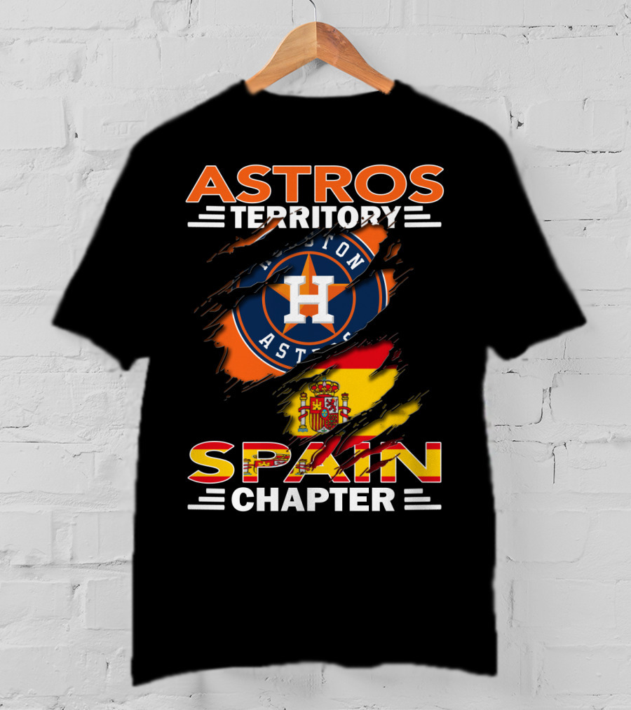 Astros Territory Spain Chapter Houston Astros Spain Flag T-Shirt