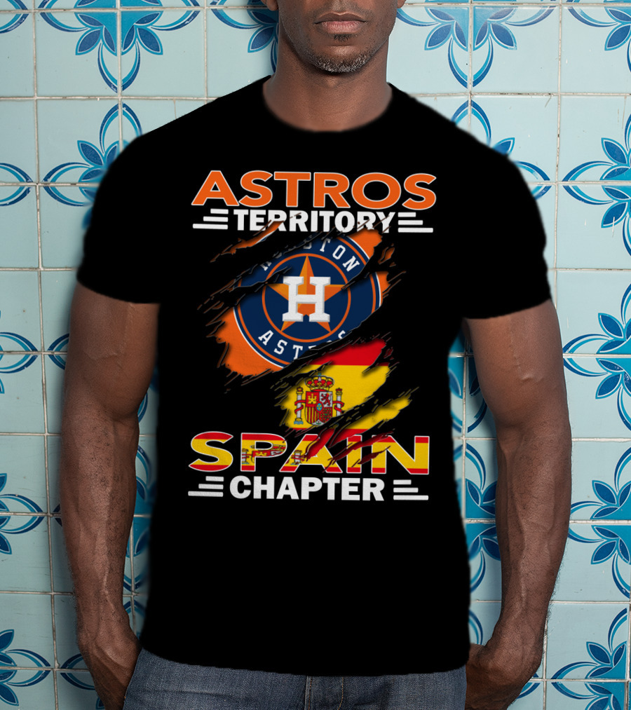 Astros Territory Spain Chapter Houston Astros Spain Flag T-Shirt