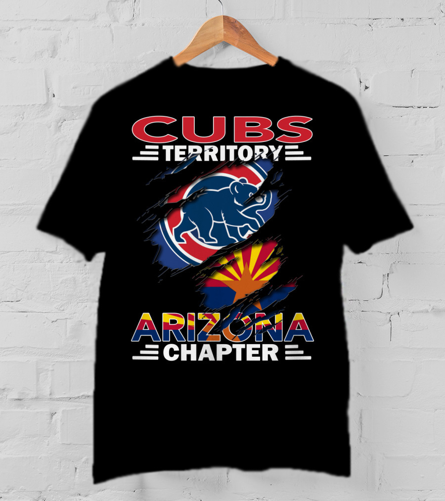 Cubs Territory Arizona Chapter Flag And Logo Mashup T-Shirt