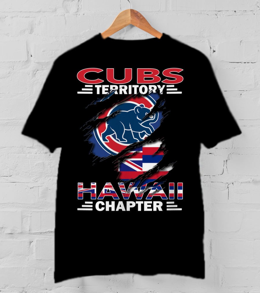 Cubs Territory Hawaii Chapter Blue Bear Logo With Union Jack Elements T-Shirt