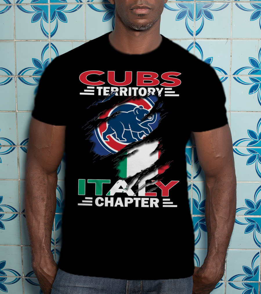 Cubs Territory Italy Chapter Flag And Bear T-Shirt