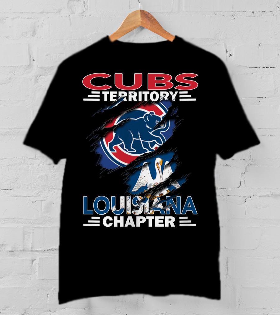 Cubs Territory Louisiana Chapter Pelican Logo And Bear T-Shirt