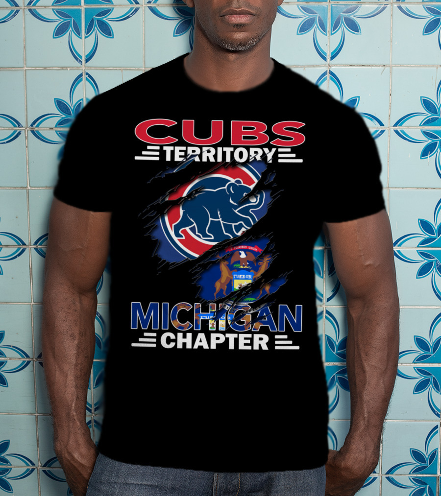 Cubs Territory Michigan Chapter Chicago Bears Michigan Fans T-Shirt