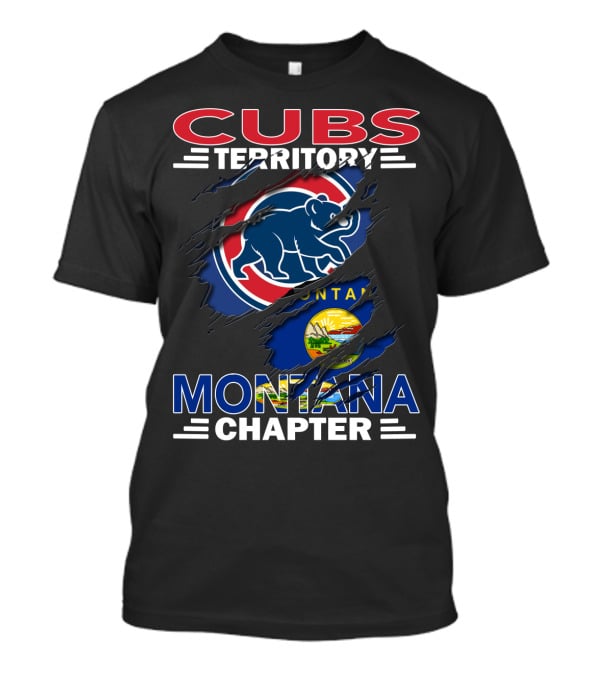 Cubs Territory Montana Chapter Bears And State Flag Elements T-Shirt