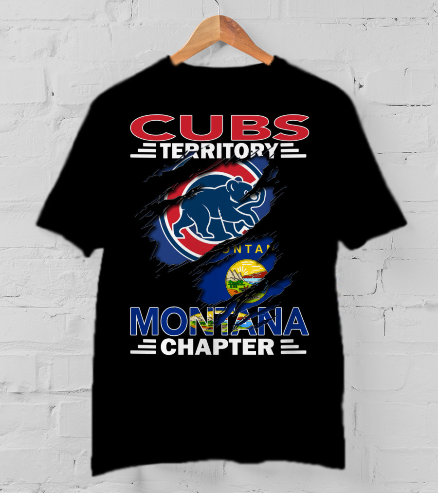 Cubs Territory Montana Chapter Bears And State Flag Elements T-Shirt