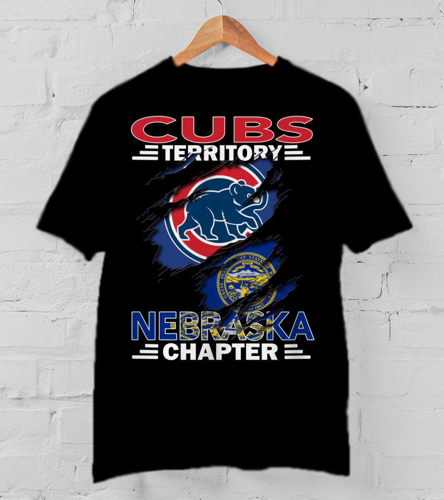 Cubs Territory Nebraska Chapter Nebraska State Seal And Chicago Cubs T-Shirt