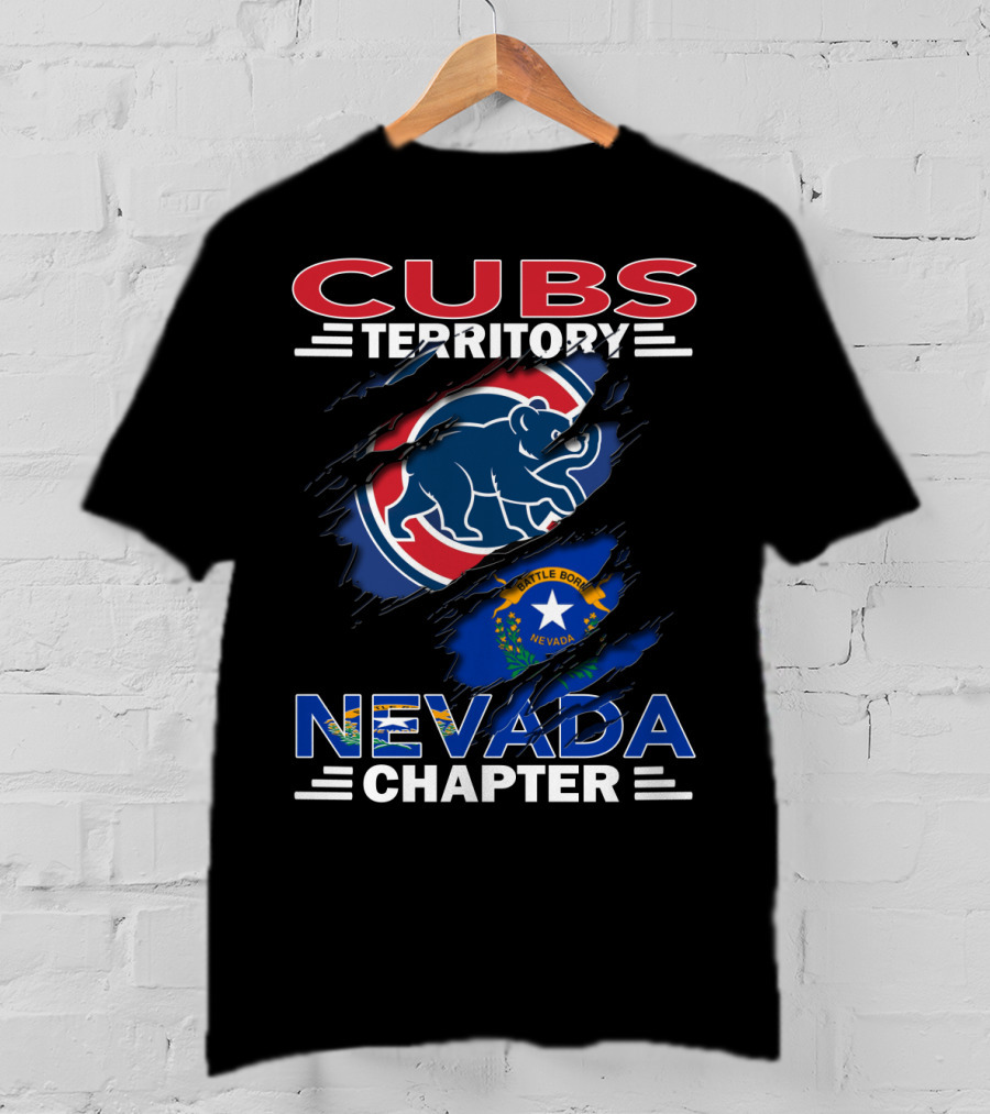 Cubs Territory Nevada Chapter Battle Born Nevada Flag Integration T-Shirt