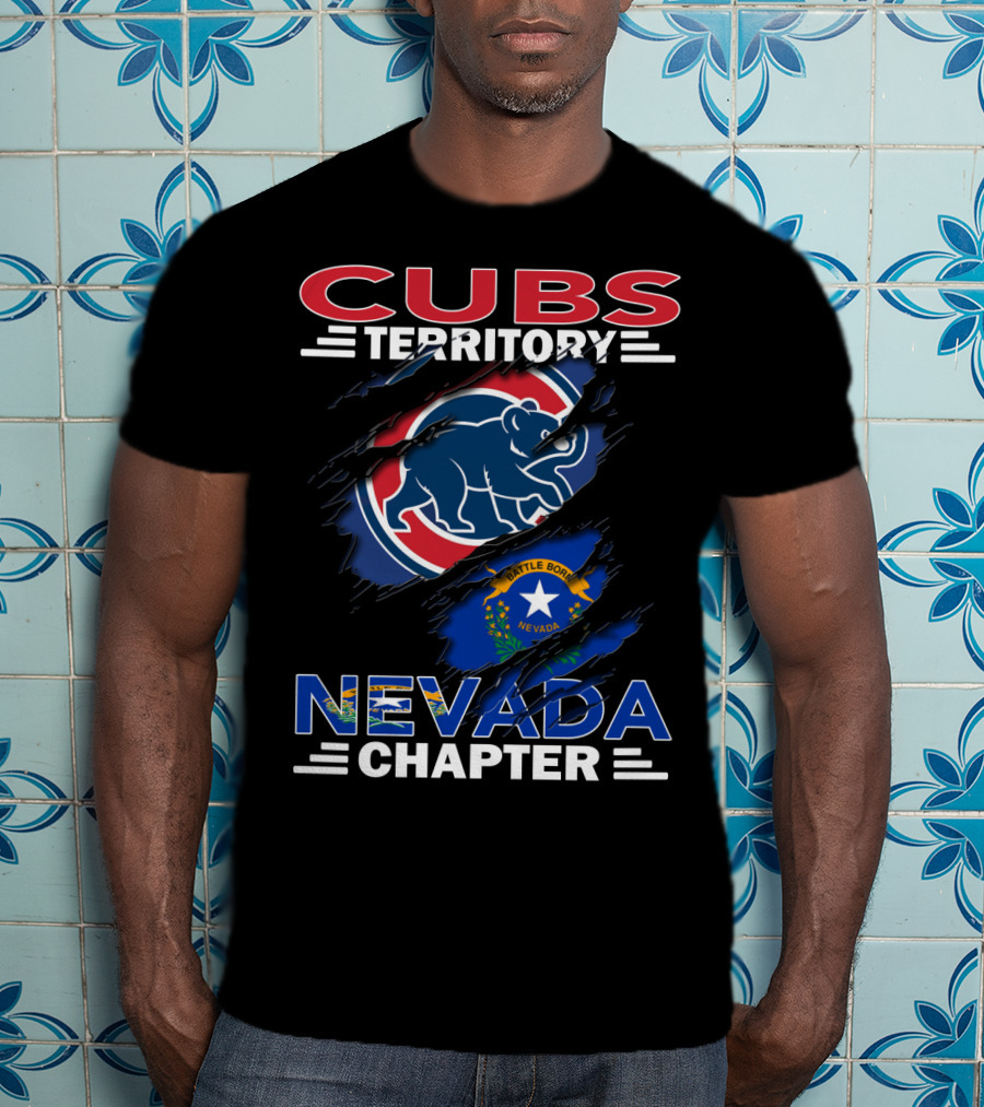 Cubs Territory Nevada Chapter Battle Born Nevada Flag Integration T-Shirt