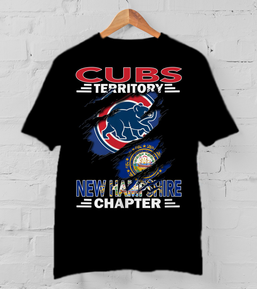 Cubs Territory New Hampshire Chapter Blue Bear And State Seal T-Shirt