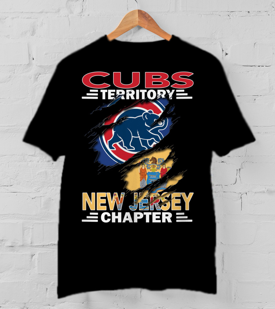 Cubs Territory New Jersey Chapter Breakthrough Emblem With State Flag And Bear T-Shirt