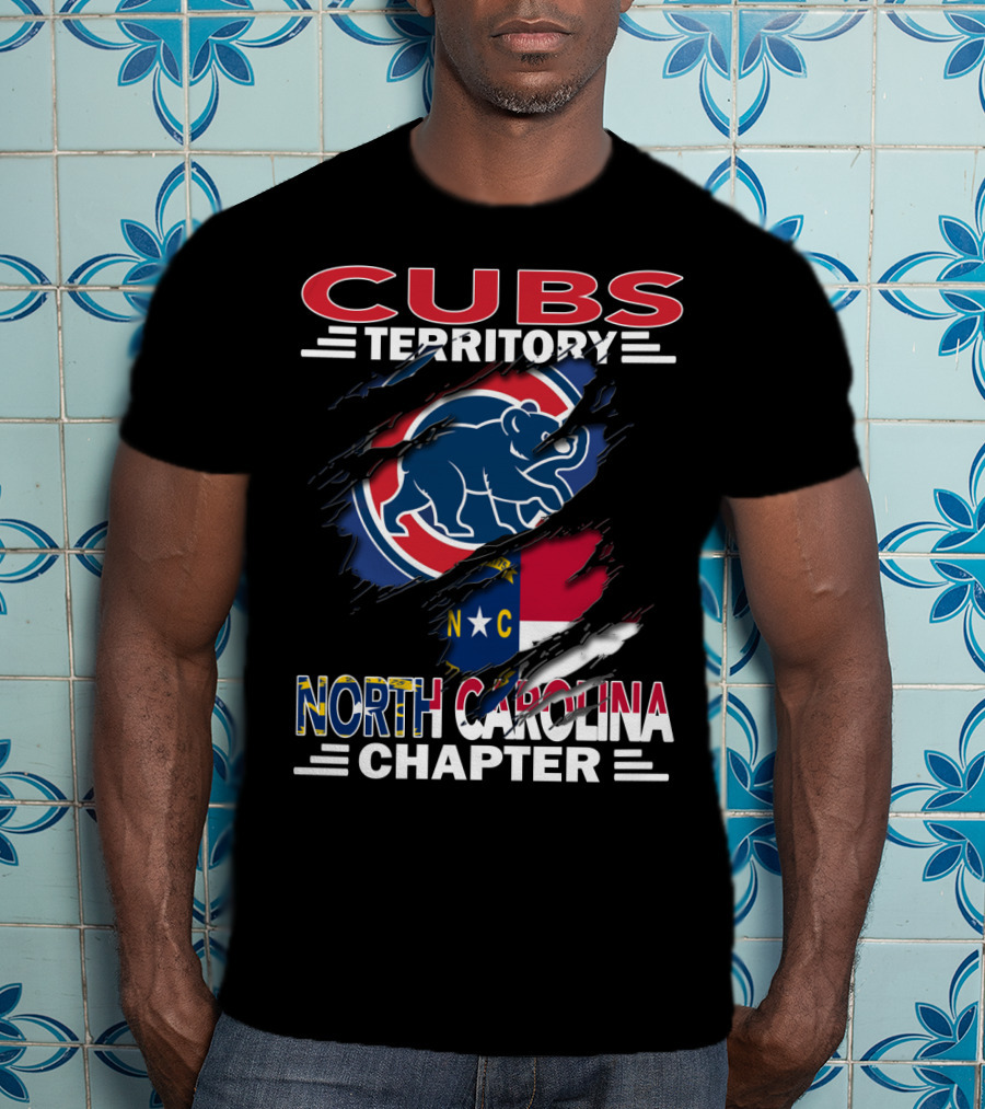 Cubs Territory North Carolina Chapter Flag And Bear T-Shirt