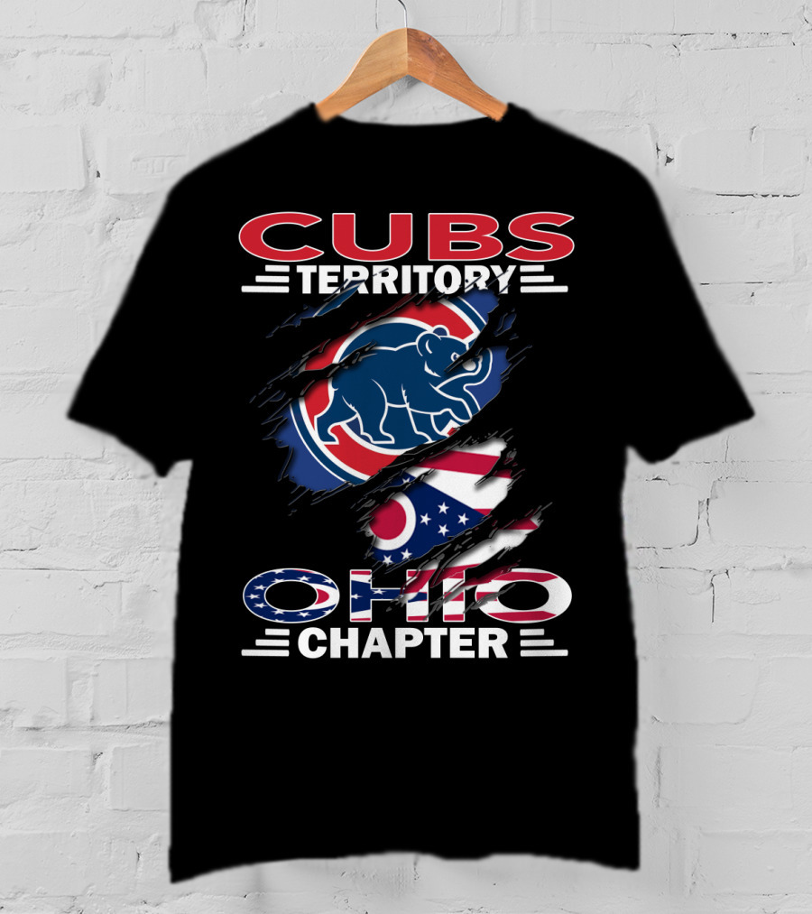Cubs Territory Ohio Chapter Flag And Bear T-Shirt