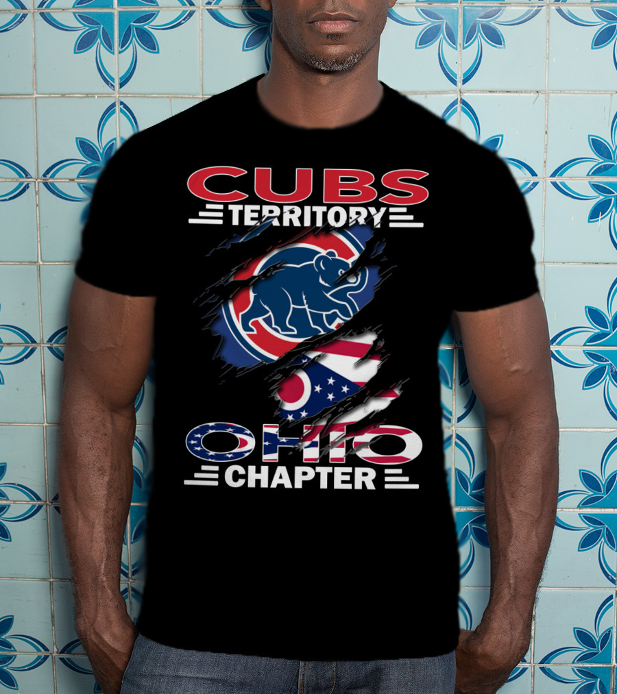Cubs Territory Ohio Chapter Flag And Bear T-Shirt