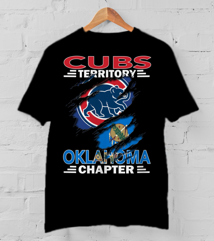 Cubs Territory Oklahoma Chapter Cubs Logo Oklahoma Flag T-Shirt