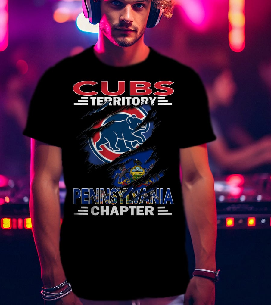 Cubs Territory Pennsylvania Chapter Scratch T-Shirt