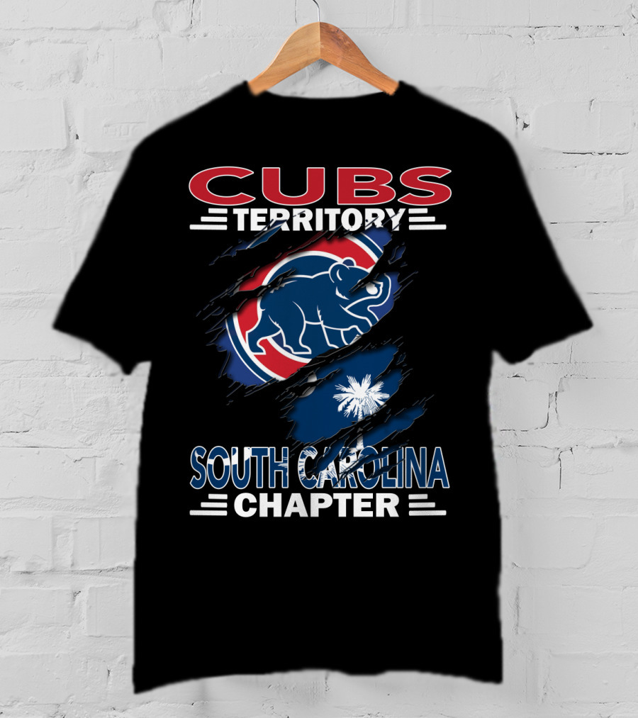 Cubs Territory South Carolina Chapter Cubs Logo South Carolina Flag T-Shirt