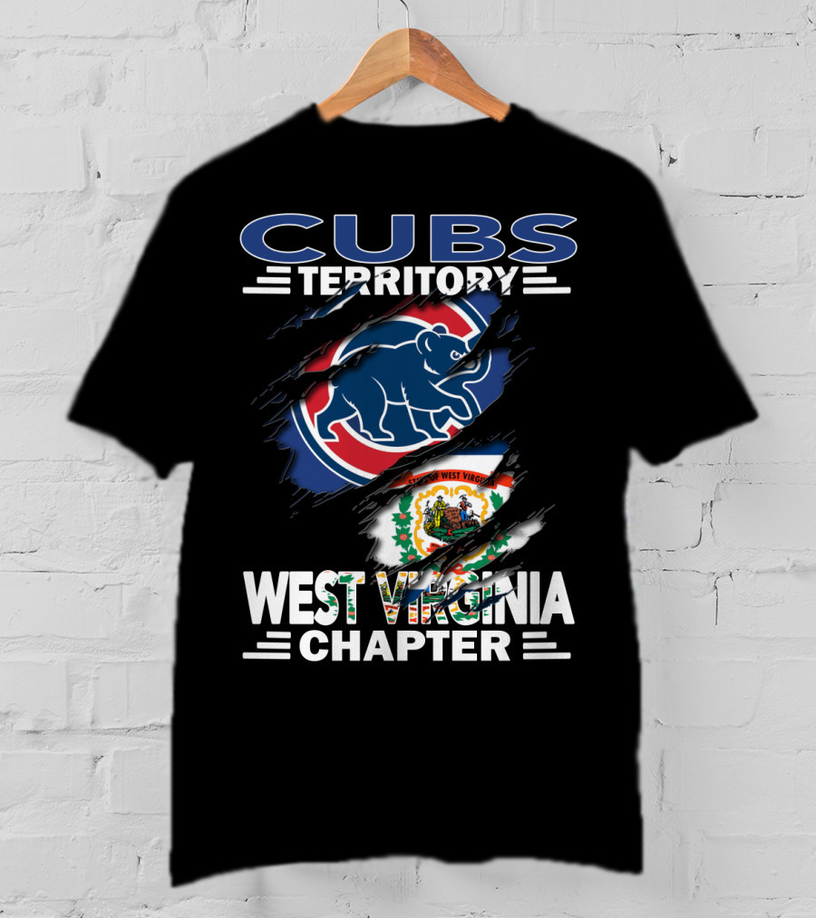 Cubs Territory West Virginia Chapter Flag Bear T-Shirt
