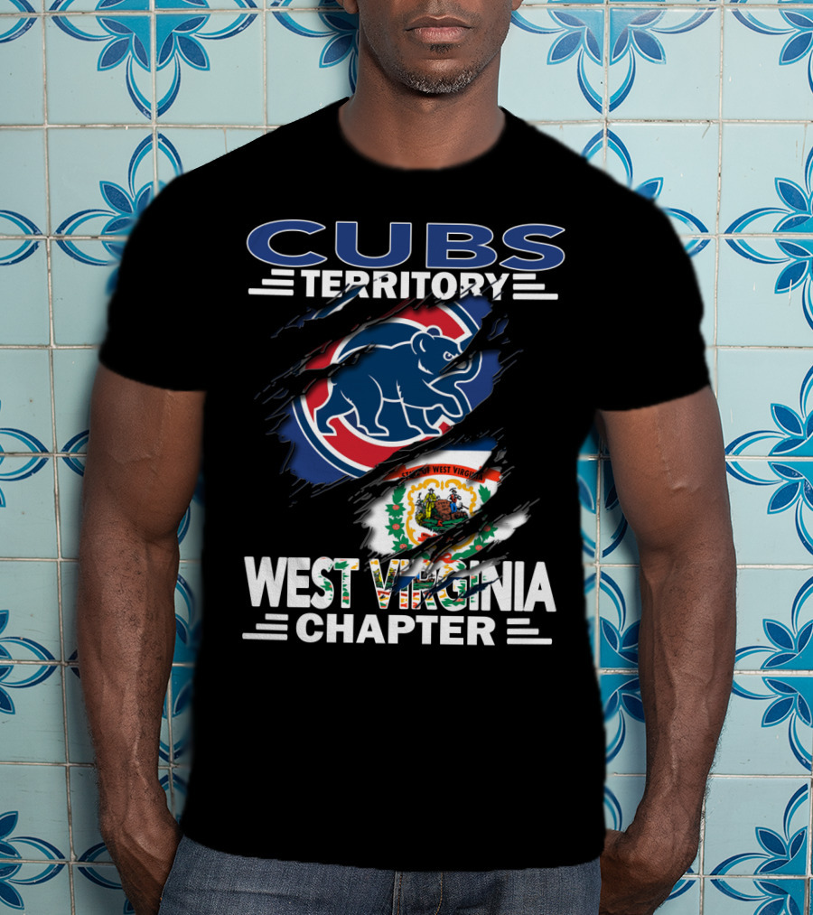 Cubs Territory West Virginia Chapter Flag Bear T-Shirt