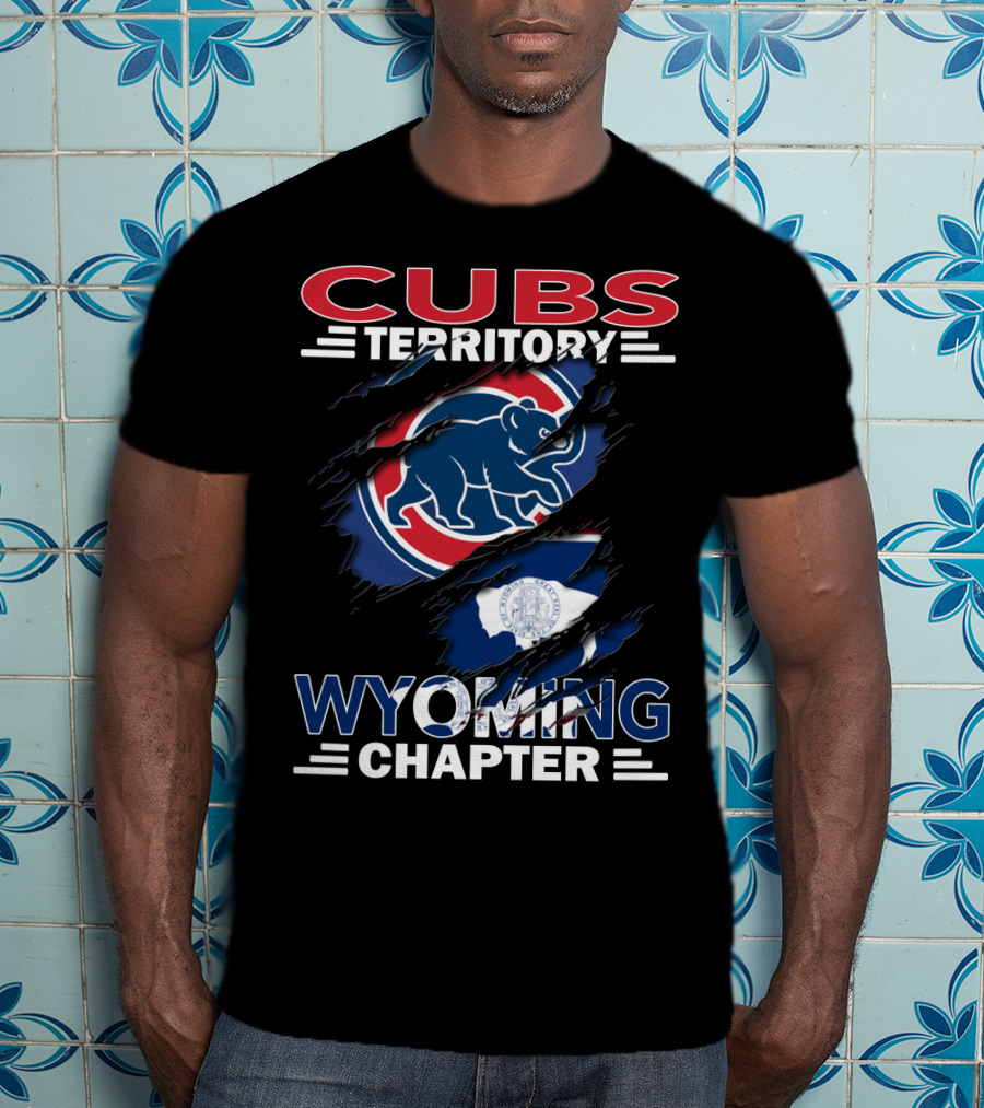 Cubs Territory Wyoming Chapter Blue Bear And State Seal T-Shirt