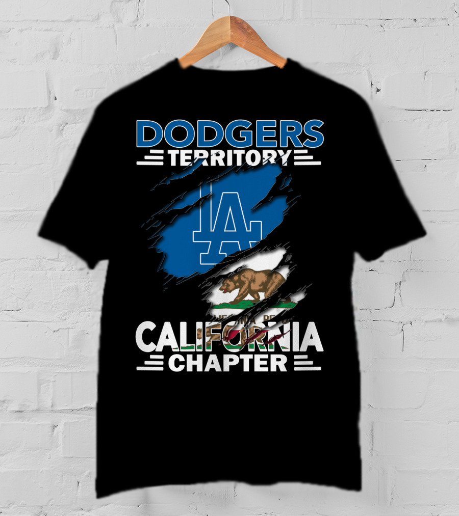 Dodgers Territory California Chapter LA Bear Flag T-Shirt