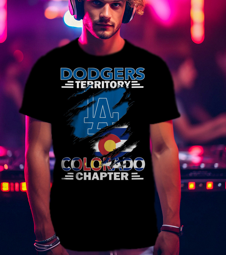 Dodgers Territory LA Logo Colorado Chapter T-Shirt