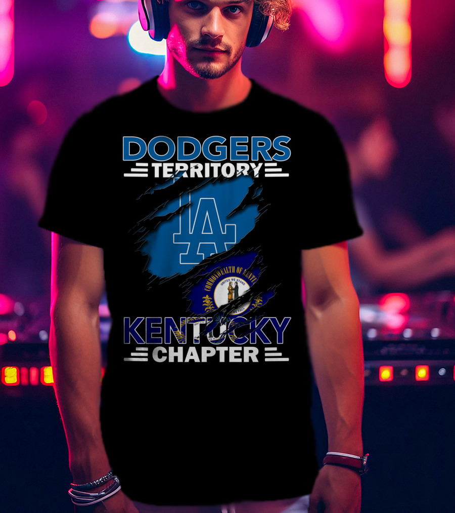 Dodgers Territory Kentucky Chapter Commonwealth Flag T-Shirt
