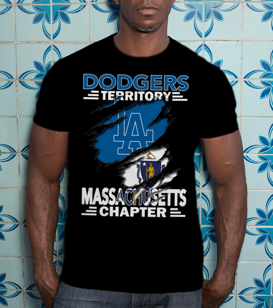 Dodgers Territory LA Massachusetts Chapter Boston Fan Base T-Shirt