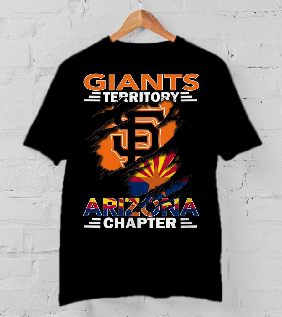 Giants Territory Arizona Chapter San Francisco Logo And Arizona Flag Elements T-Shirt
