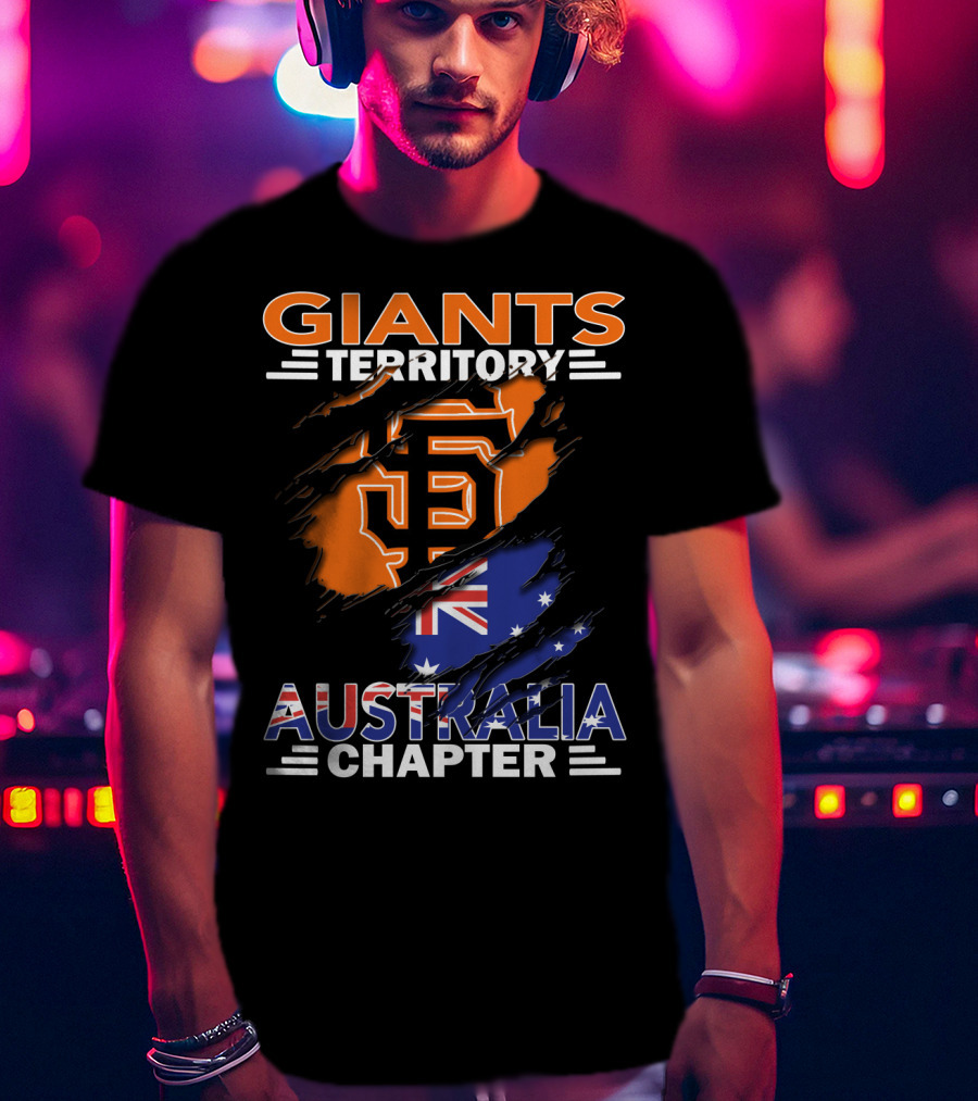 Giants Territory Australia Chapter San Francisco Giants Flag T-Shirt