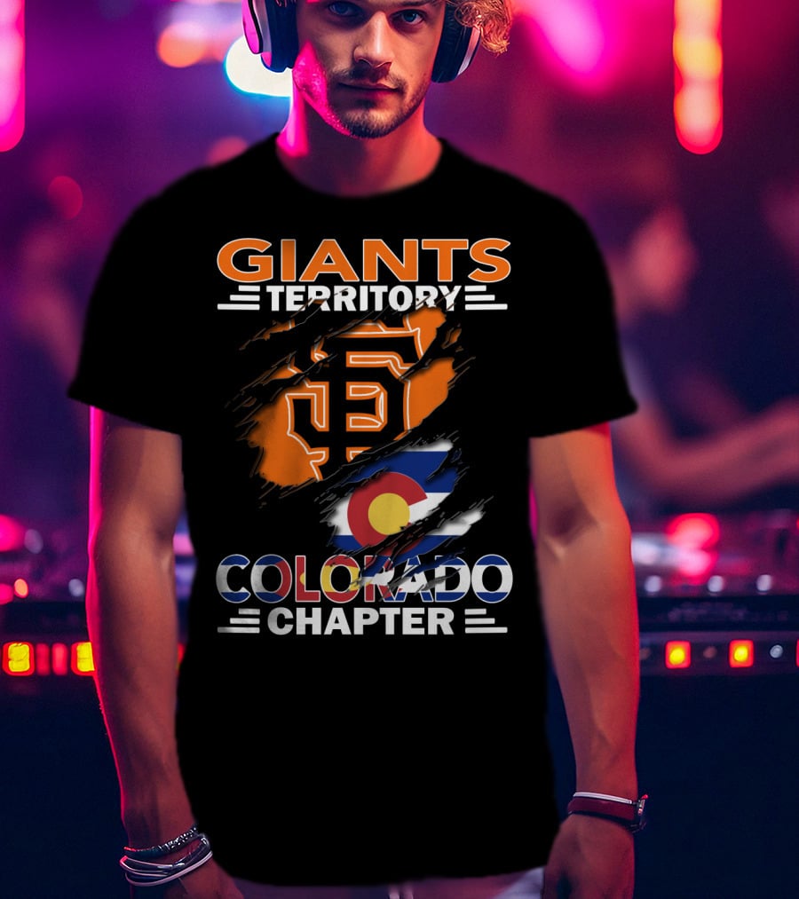 Giants Territory Colorado Chapter San Francisco Giants Colorado Flag T-Shirt