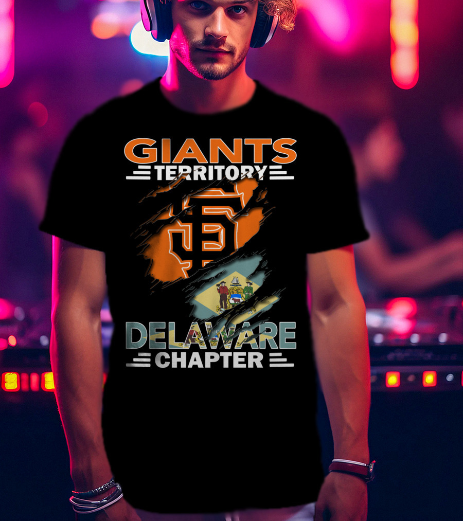 Giants Territory San Francisco Logo Delaware Chapter T-Shirt