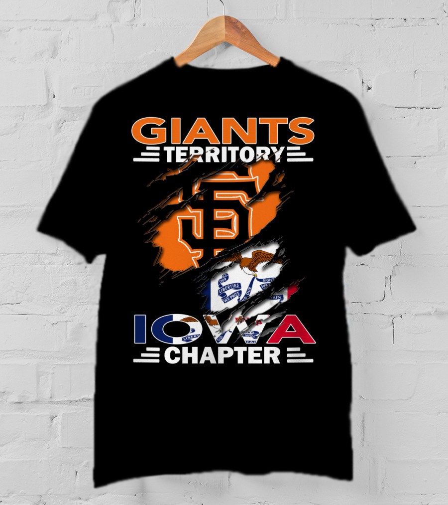 Giants Territory Iowa Chapter San Francisco Giants Fan Group Baseball Community T-Shirt