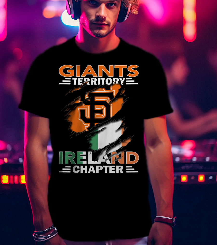 Giants Territory Ireland Chapter Sf Giants Irish Flag T-Shirt