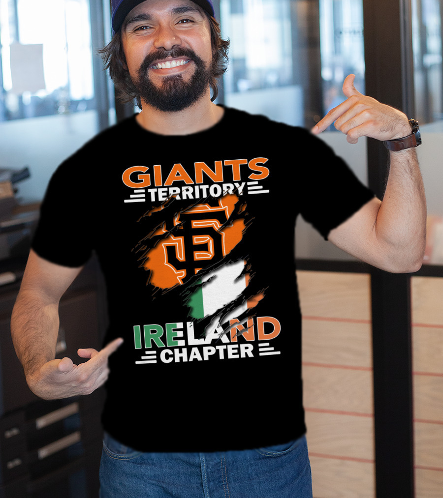 Giants Territory Ireland Chapter Sf Giants Irish Flag T-Shirt