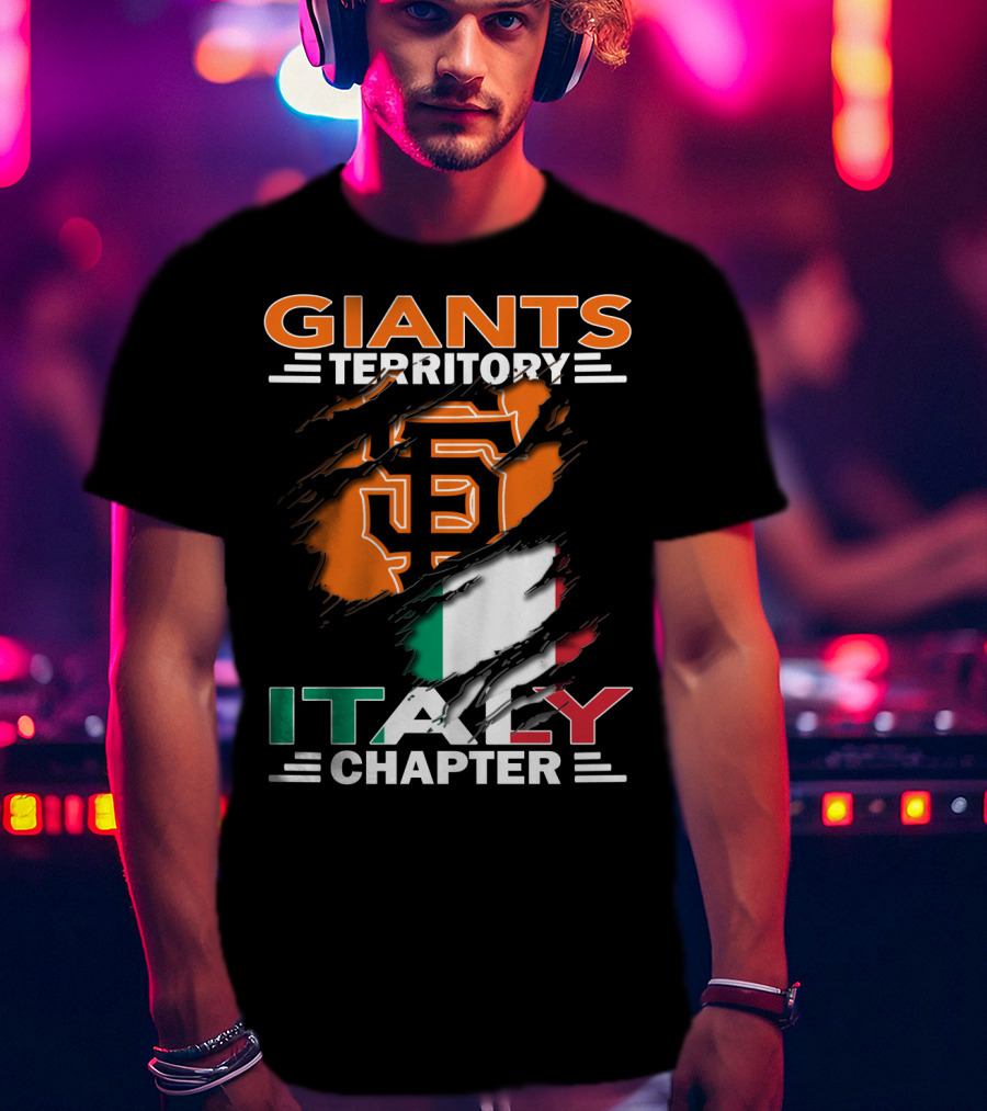 Giants Territory Sf Logo Italy Chapter T-Shirt