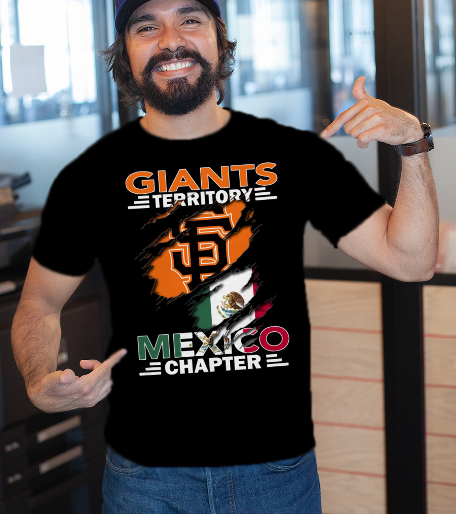 Giants Territory Mexico Chapter San Francisco Giants Logo Mexican Flag T-Shirt