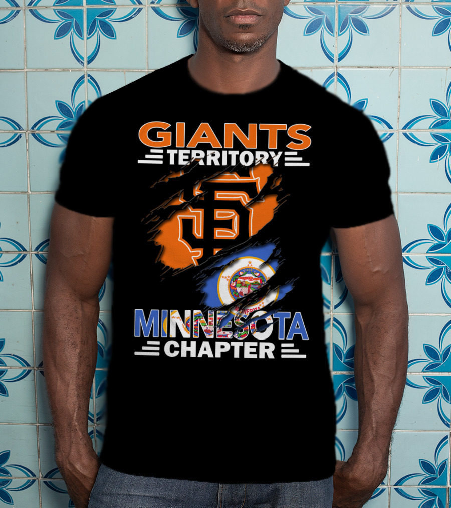 Giants Territory Minnesota Chapter San Francisco Giants Logo Minnesota State Flag T-Shirt